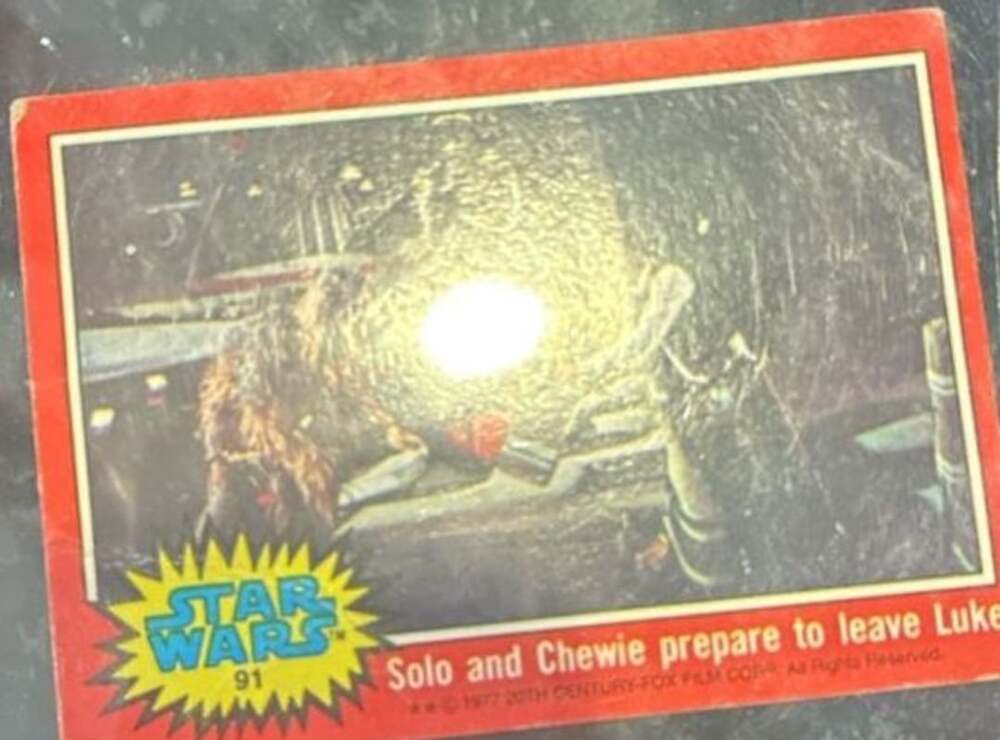 1977 TOPPS STAR WARS CARD #091 RED SERIES
